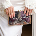 Evening Clutch Bag Women - Eye-Catching Sequin Design - 3 - Rokvane