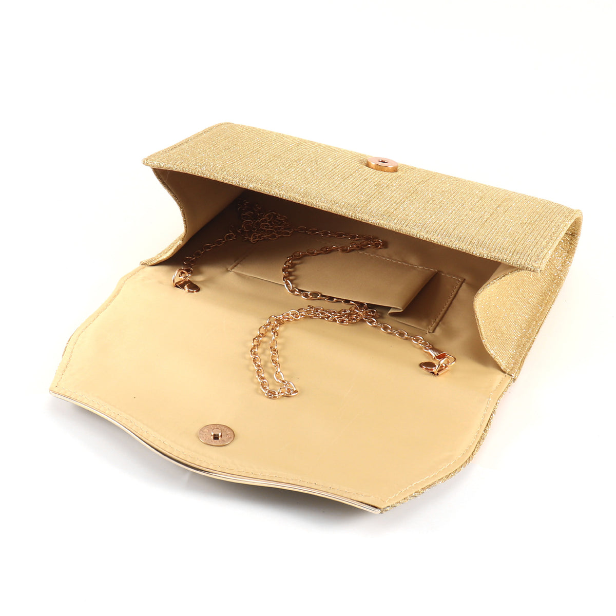 Clutch Bag Women - Pleated Design with Chain Strap - 3 - Rokvane