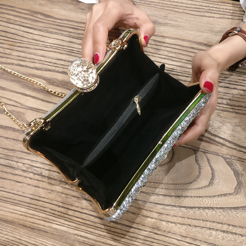 Clutch Bag Women's Evening Bag with Sparkling Detail - 4 - Rokvane