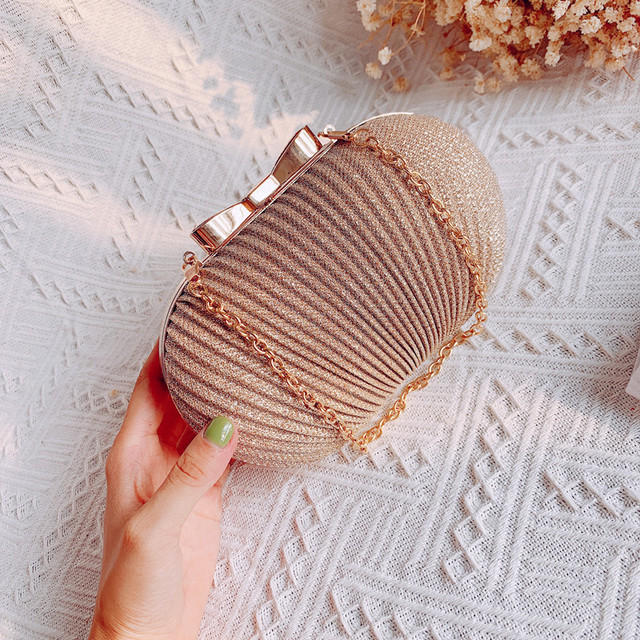 Frosted Crossbody Clutch Bag for Women - Elegant Bow Detail - 3 - Rokvane