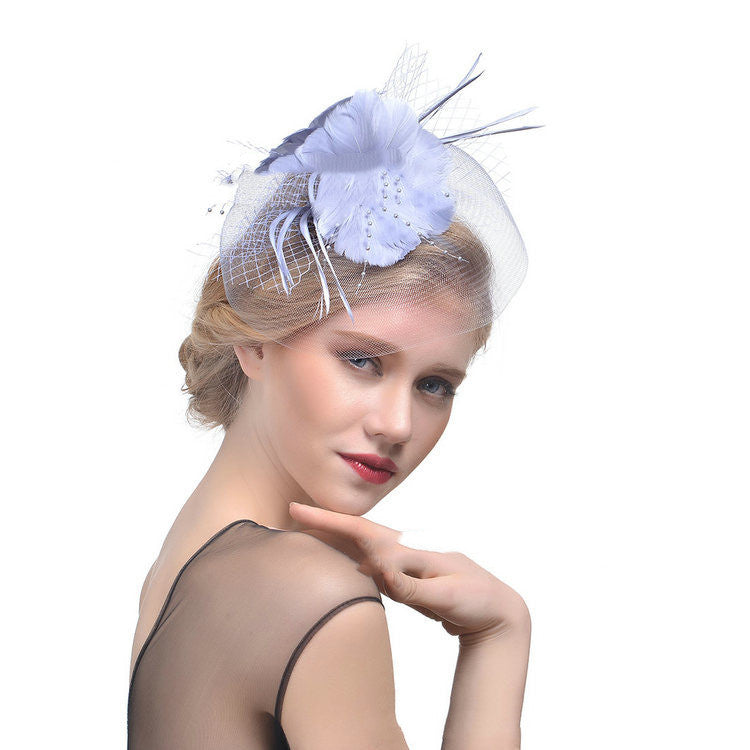 Bridal Fascinator Hair Accessory with Floral Design - 1 - Rokvane