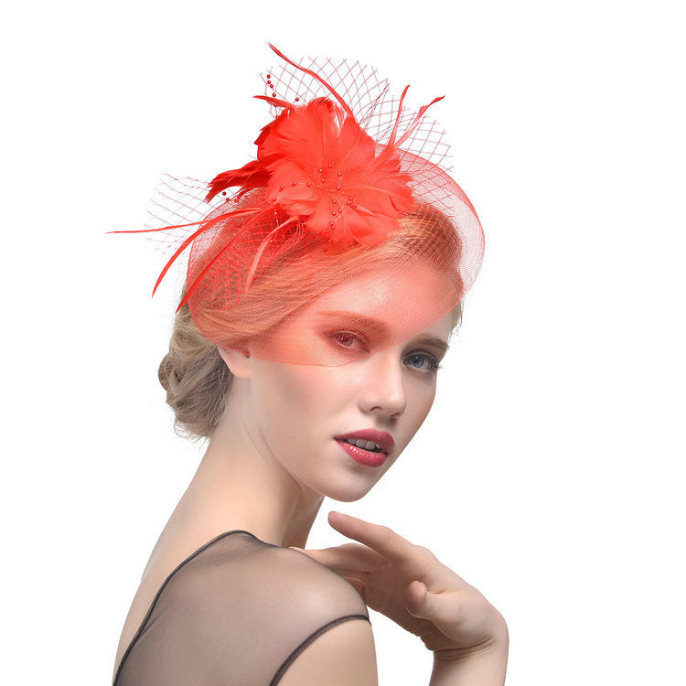 Bridal Fascinator Hair Accessory with Floral Design - 2 - Rokvane
