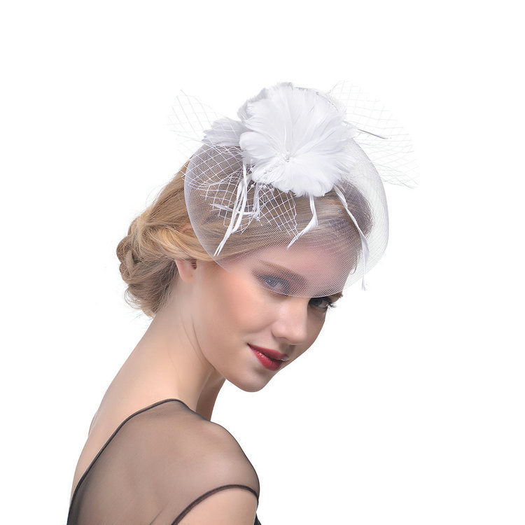 Bridal Fascinator Hair Accessory with Floral Design - 3 - Rokvane