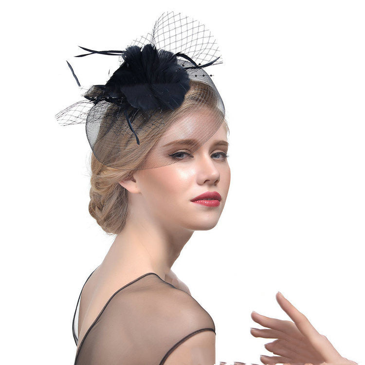 Bridal Fascinator Hair Accessory with Floral Design - 4 - Rokvane