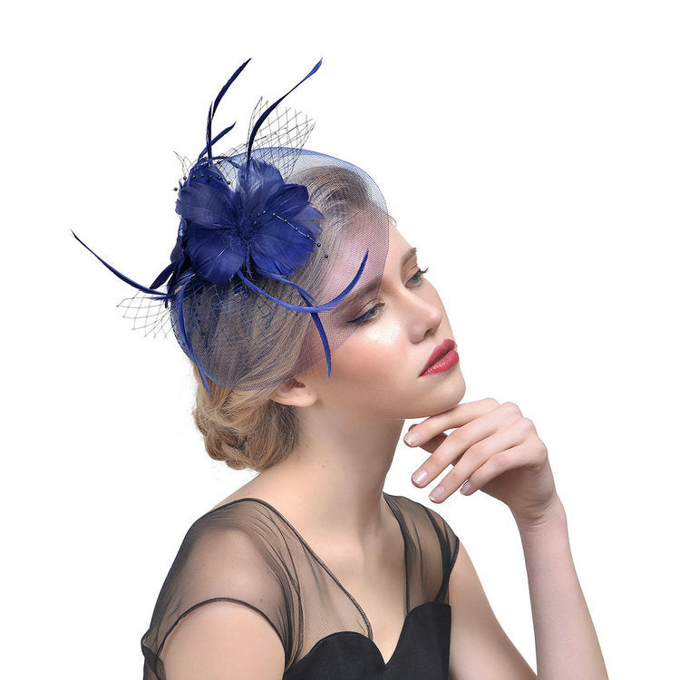 Bridal Fascinator Hair Accessory with Floral Design - 5 - Rokvane