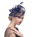 Fascinator Hat with Feather Detail - 1 - Rokvane