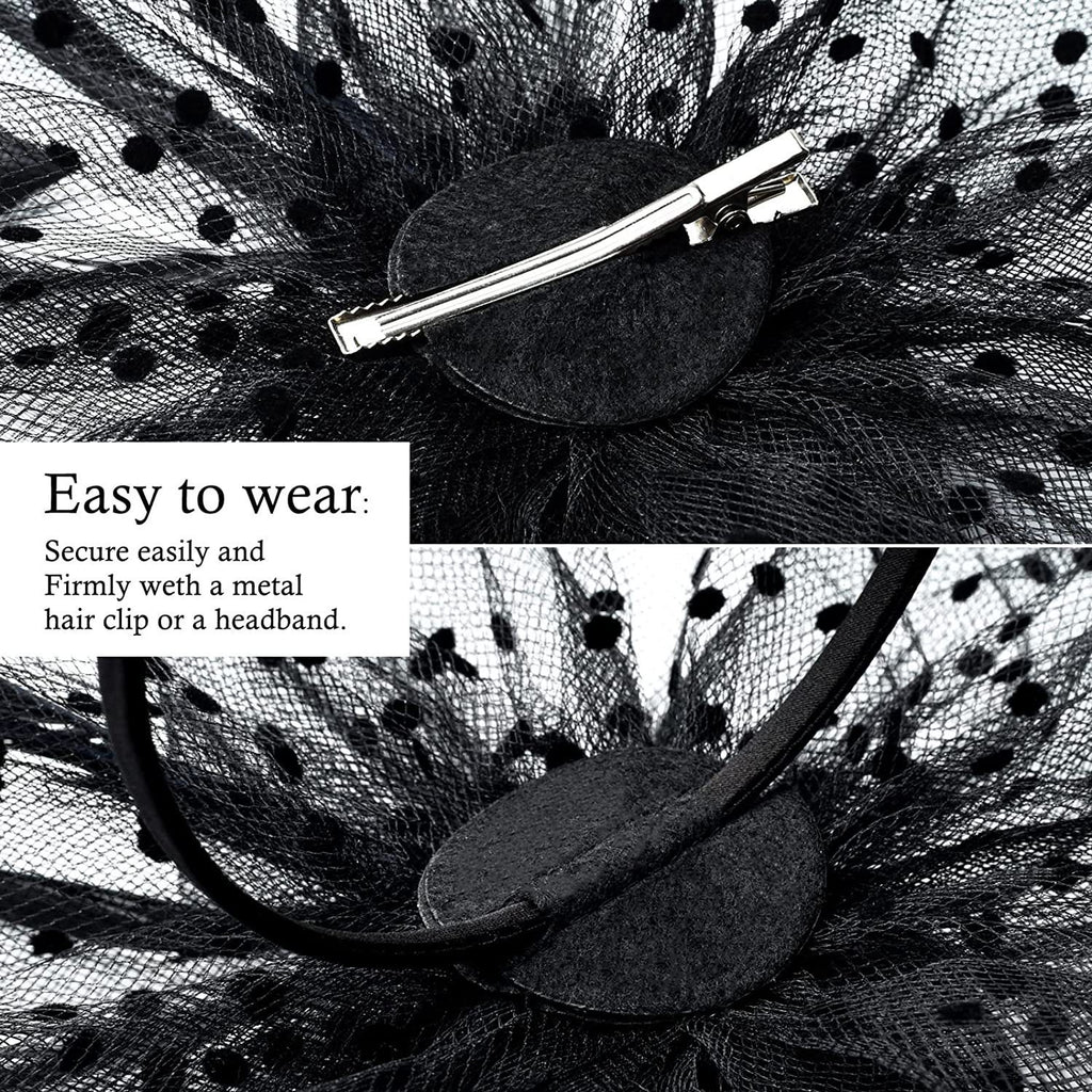 Elegant Women's Fascinator Hat with Floral Design and Feathers - 17 - Rokvane