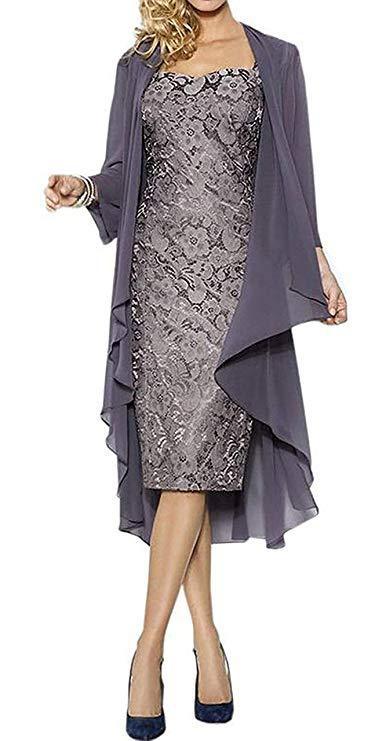 Elegant Midi Dress with Layered Jacket - 1 - Rokvane