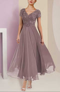 Elegant Evening Dress Women - Flattering V-Neck with Pockets - 4 - Rokvane