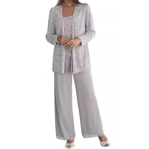 Two-Piece Women's Outfit with Long Sleeves and Flattering Cut - 12 - Rokvane
