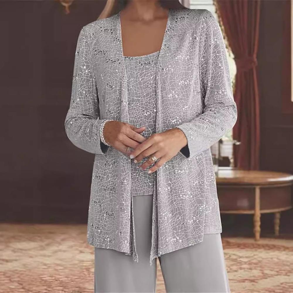 Two-Piece Women's Outfit with Long Sleeves and Flattering Cut - 13 - Rokvane