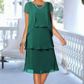 Layered Dress Women - Flattering A-line Silhouette - 3 - Rokvane