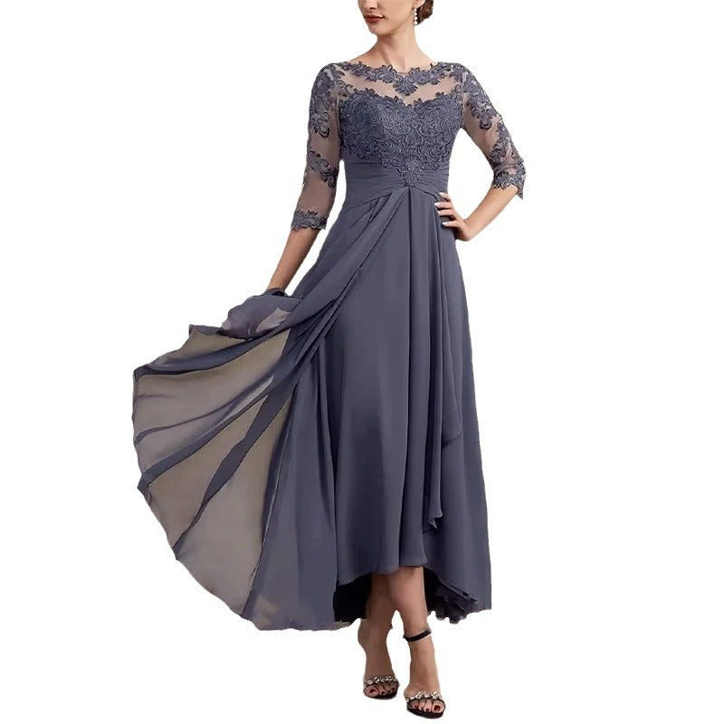 Evening Dress Women - A-line Silhouette with Elegant Lace Detail - 9 - Rokvane