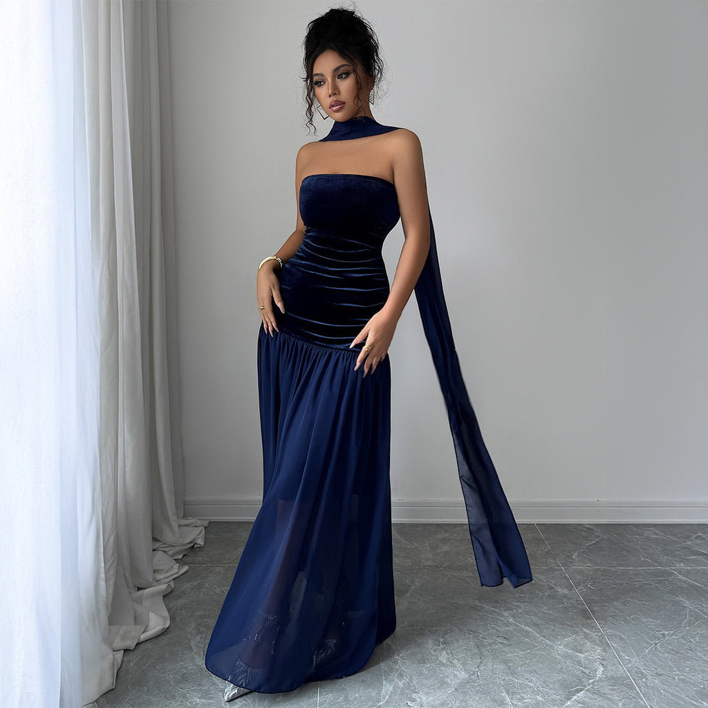 Elegant Strapless Evening Dress for Women - Flattering A-line Silhouette - 2 - Rokvane