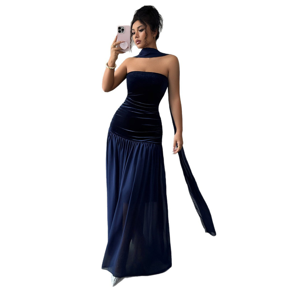 Elegant Strapless Evening Dress for Women - Flattering A-line Silhouette - 6 - Rokvane