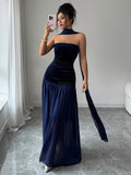 Elegant Strapless Evening Dress for Women - Flattering A-line Silhouette - 7 - Rokvane