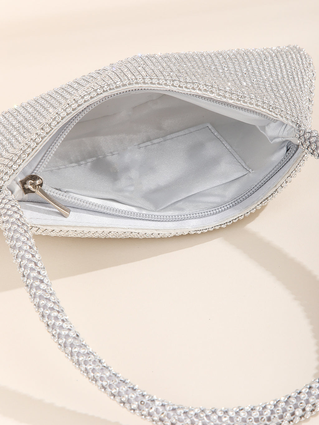 Evening Clutch Bag Women's Rhinestone Design - 4 - Rokvane