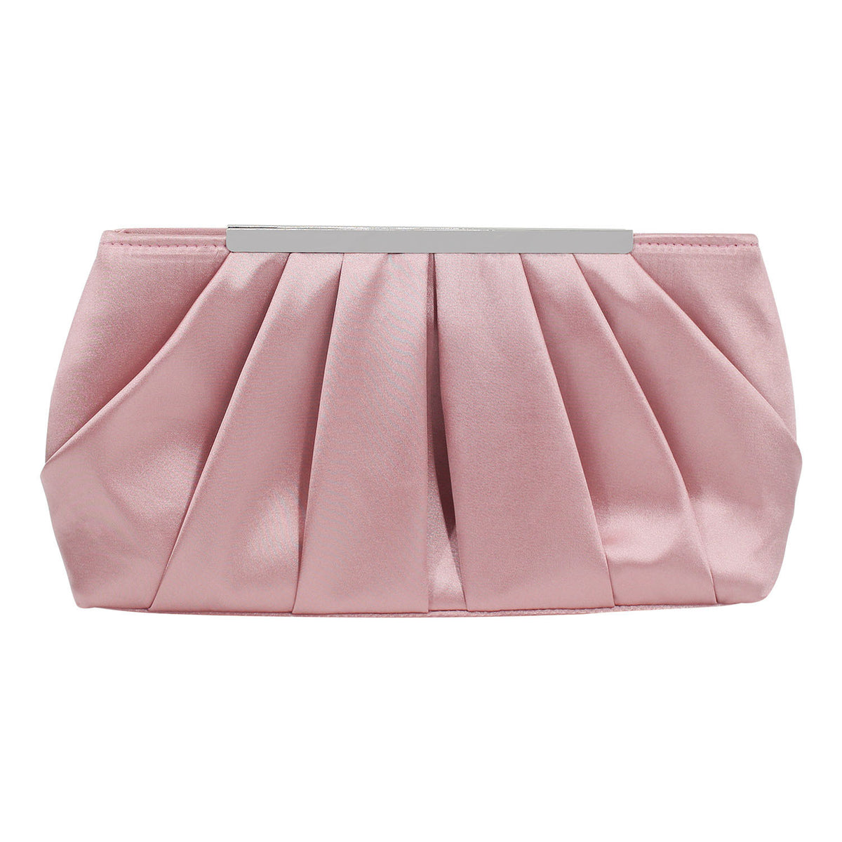 Pleated Clutch Bag for Women – Elegant Design with Chic Metallic Detail - 2 - Rokvane