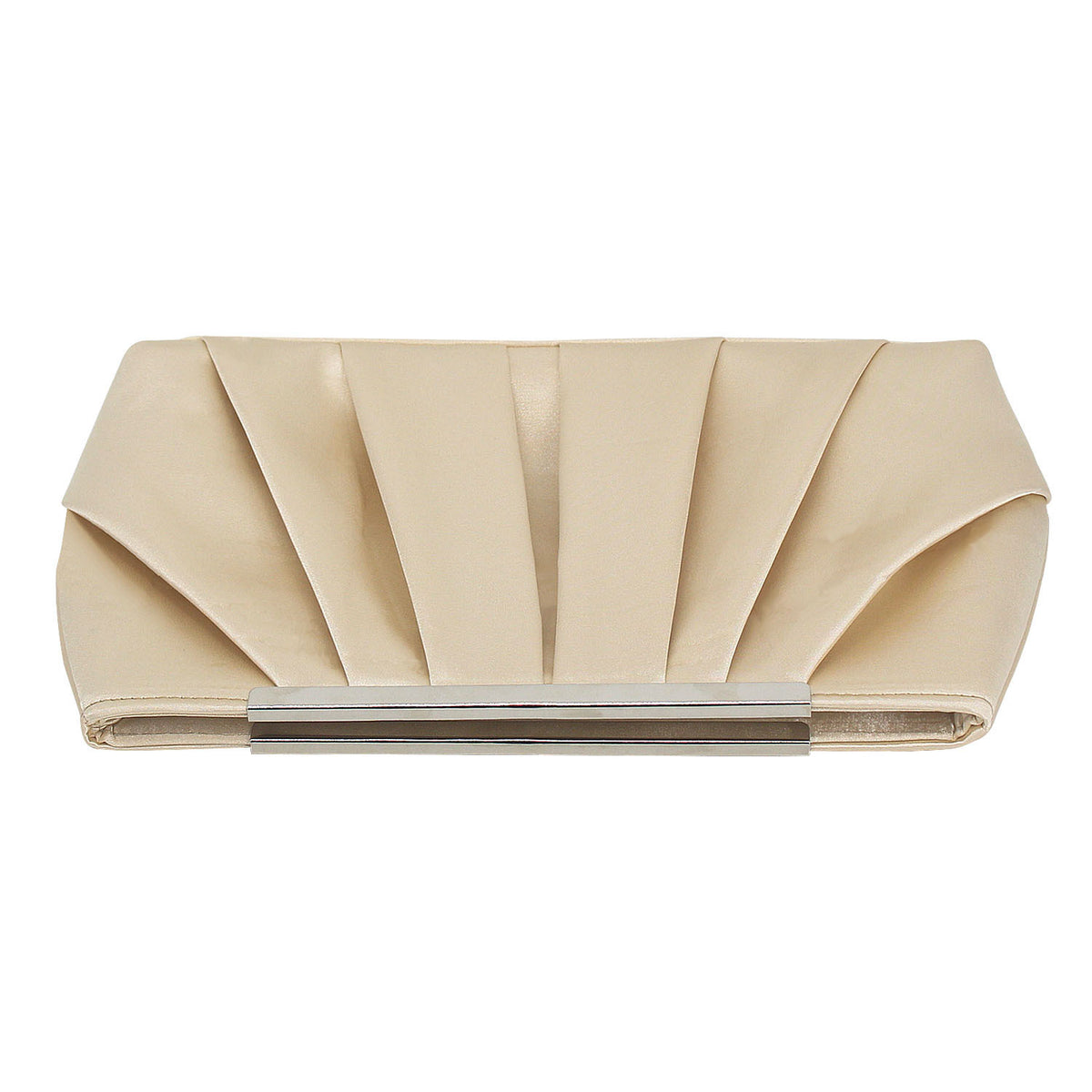 Pleated Clutch Bag for Women – Elegant Design with Chic Metallic Detail - 9 - Rokvane