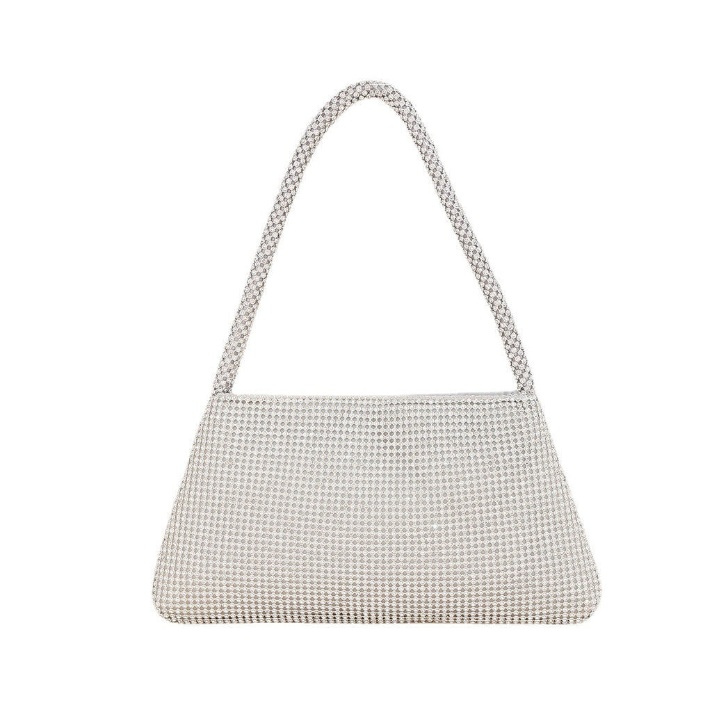 Evening Clutch Bag Women's Rhinestone Design - 3 - Rokvane