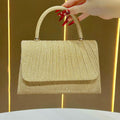 Evening Handbag Women Gold Clutch with Elegant Design - 1 - Rokvane