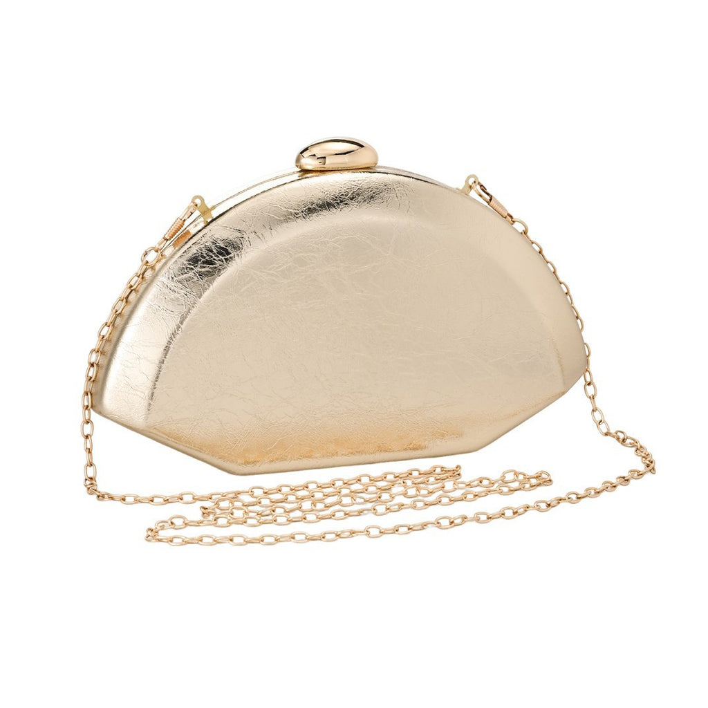 Evening Clutch Bag Women's Silver Chain Detail - 1 - Rokvane