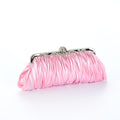 Clutch Bag Women Pleated Evening Bag with Floral Detail - 6 - Rokvane