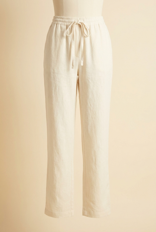 Rokvane Corinne Linen-Blend Trousers