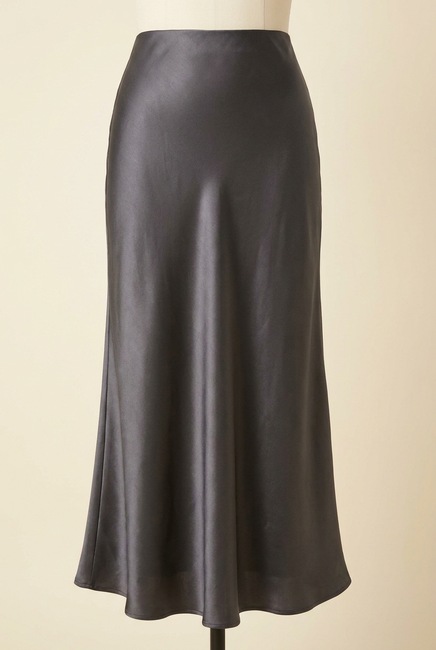 Rokvane Juno Bias-Cut Slip Skirt