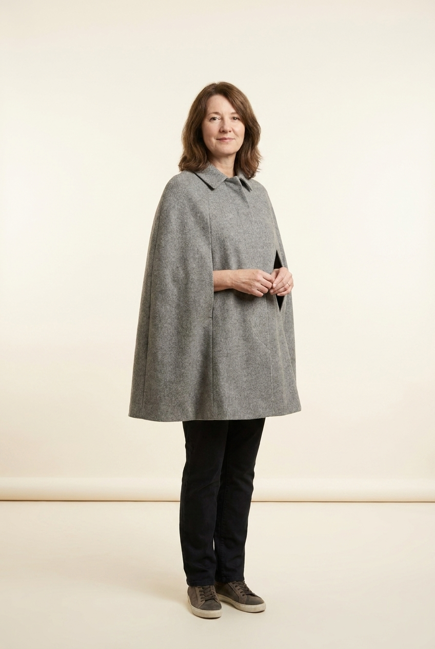 Rokvane Ursula Wool Cape