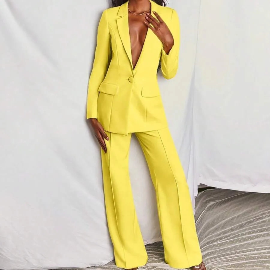 Chic Tailored Suit Set for Women - 6 - Rokvane