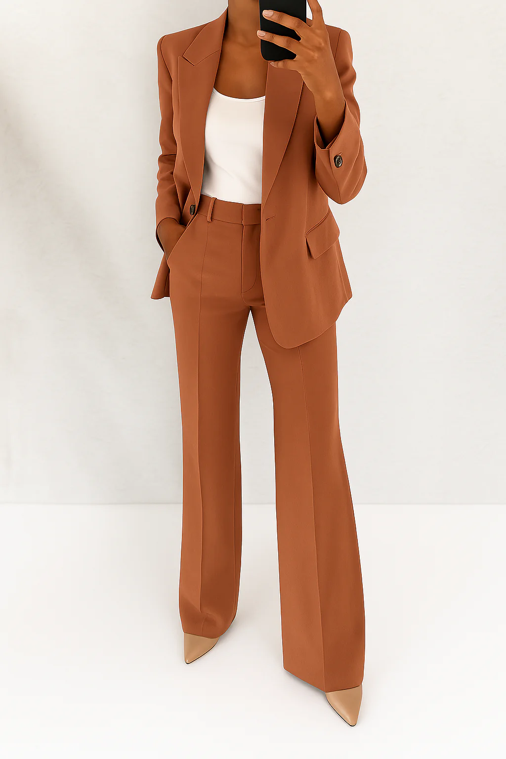 Tailored Women’s Two-Piece Suit Set - 4 - Rokvane