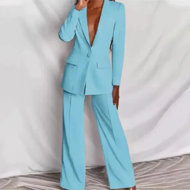 Chic Tailored Suit Set for Women - 5 - Rokvane